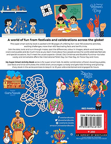 MY SUPER Smart Activity Book: Festivals And Celebrations 